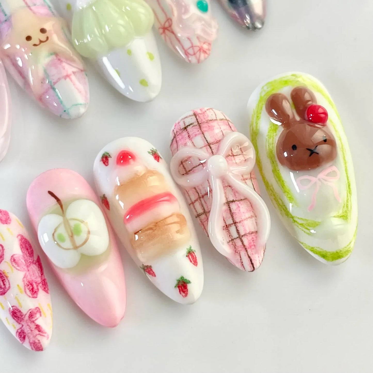 LM38 3D Sweet Kawaii Dessert Nails